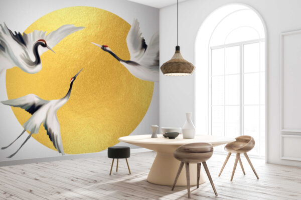 Vogel fliegt durch die Luft Fototapeten Vogel fliegt durch die Luft