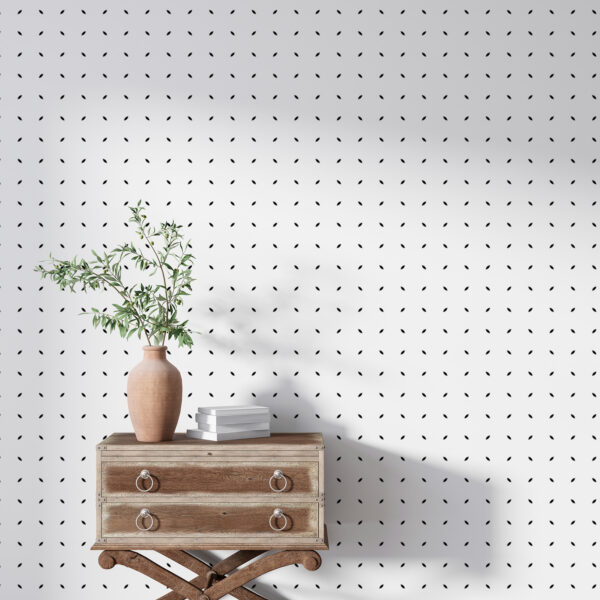 Weißer Hintergrund mit schwarzen Punkten Fototapeten Weißer Hintergrund mit schwarzen Punkten