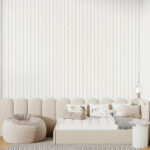 Fototapeten Weißer Hintergrund mit braunen Linien