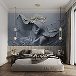 Fototapeten Skulptur einer Frau mit Hut