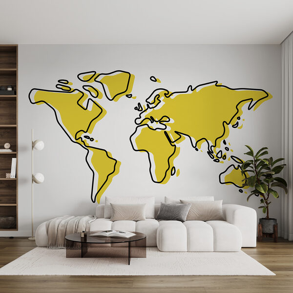 Karte der Welt Fototapeten Karte der Welt