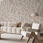 Fototapeten Weiße Linien auf grauem Hintergrund