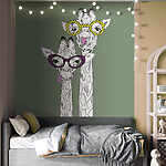 Fototapeten Giraffe mit Brille