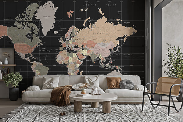 Karte der Welt Fototapeten Karte der Welt