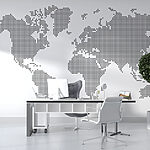 Fototapeten Karte der Welt