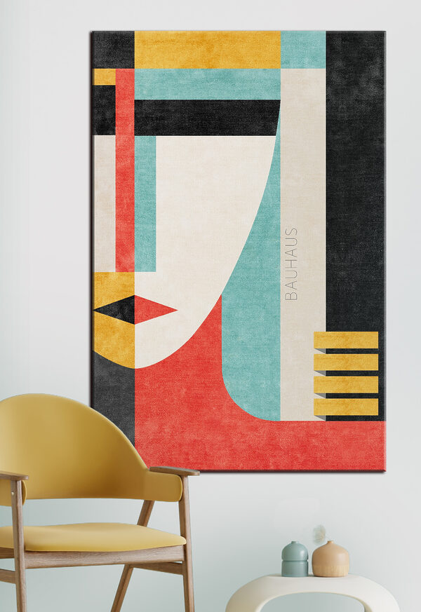 Abstraktes Bauhaus-Plakat mit geometrischem Design Wandbilder Abstraktes Bauhaus-Plakat mit geometrischem Design