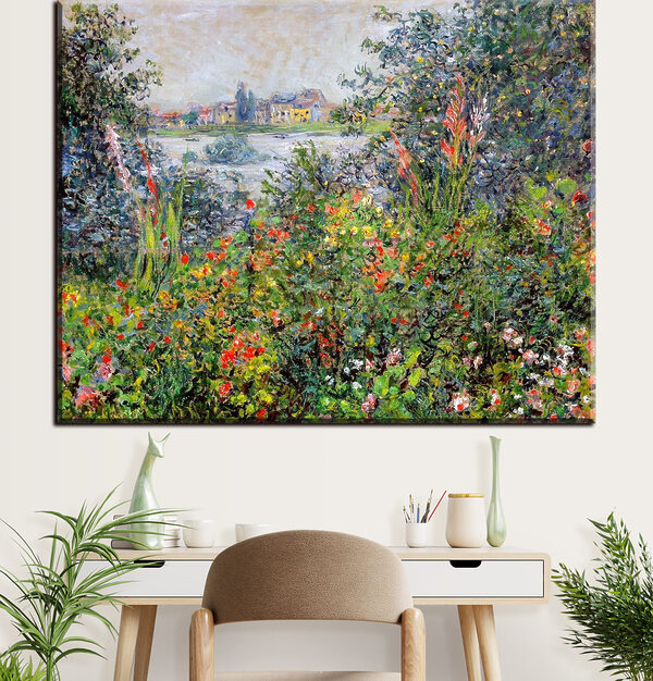 Bunte Blumen unter einem strahlenden Himmel Wandbilder Bunte Blumen unter einem strahlenden Himmel