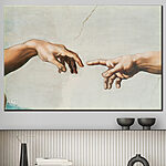 Wandbilder Die Finger strecken sich einander entgegen