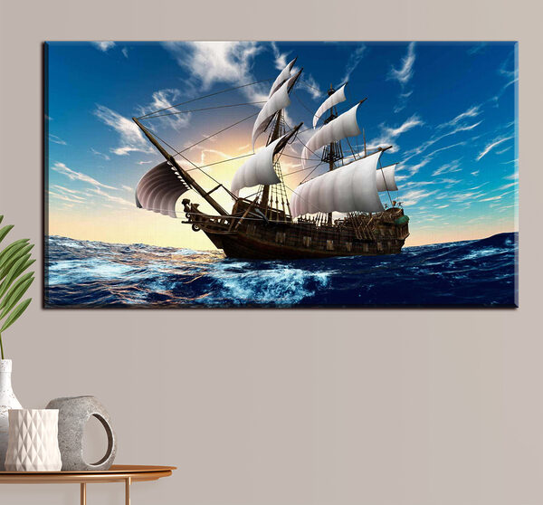 Segelschiff auf dem offenen Meer Wandbilder Segelschiff auf dem offenen Meer