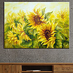 Wandbilder Gemälde von Sonnenblumen