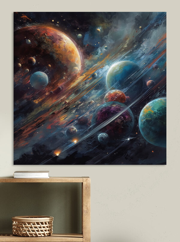 Lebendige Planeten im kosmischen Tanz Wandbilder Lebendige Planeten im kosmischen Tanz