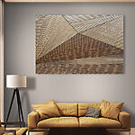 Wandbilder Geometrisches Holzmuster mit Linien