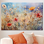 Wandbilder Wildblumen tanzen in der Sommerbrise