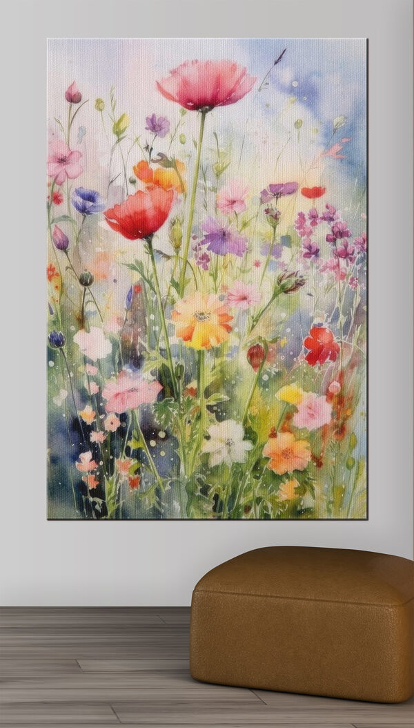 Wildblumen in leuchtenden Aquarelltönen Wandbilder Wildblumen in leuchtenden Aquarelltönen