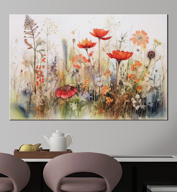 Wandbilder Lebendiger Garten mit blühenden Wildblumen (Artikelnummer: s33675) Wandbilder Wandbilder Lebendiger Garten mit blühenden Wildblumen (Artikelnummer: s33675)