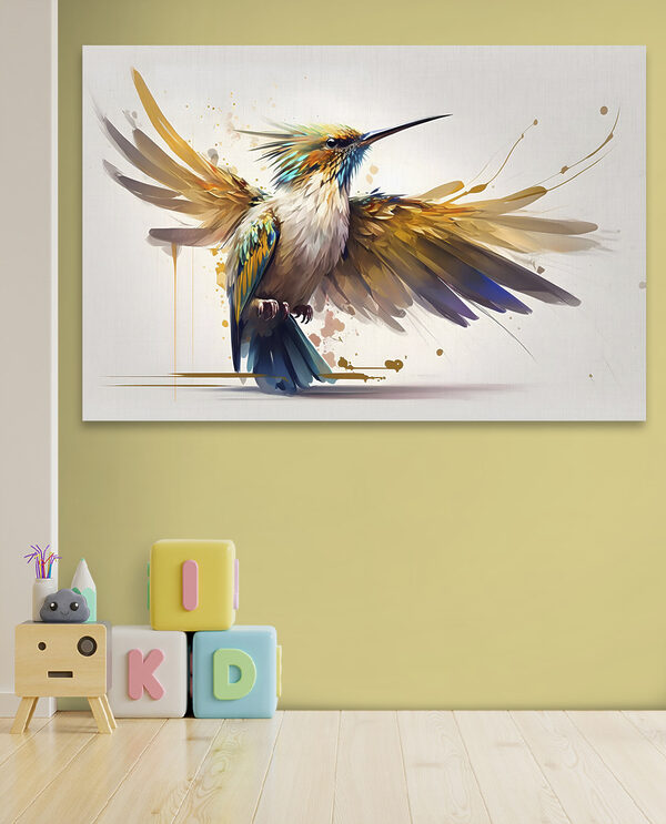 Bunter Vogel mit ausgebreiteten Flügeln Wandbilder Bunter Vogel mit ausgebreiteten Flügeln