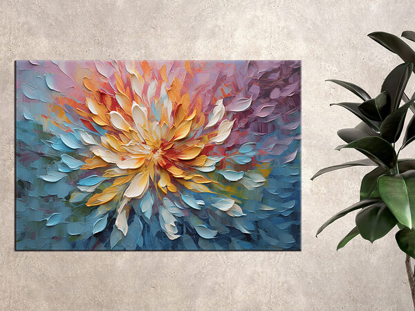 Bunte abstrakte Blumenexplosion Wandbilder Bunte abstrakte Blumenexplosion