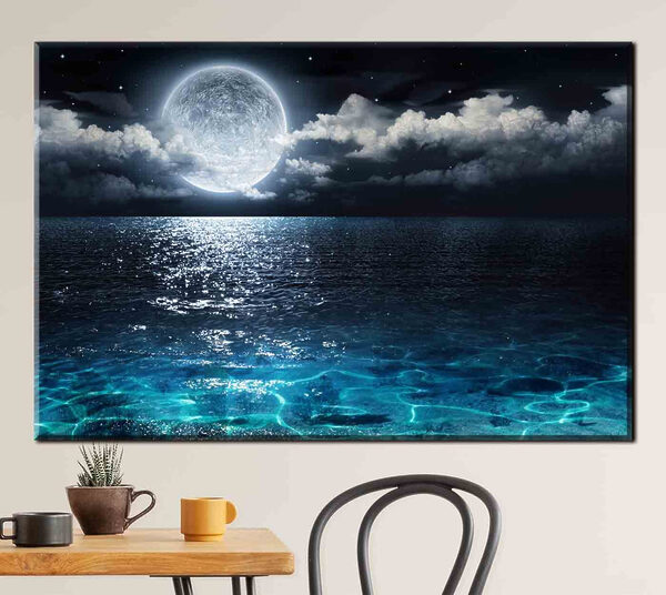 Mond und Wolken am Himmel Wandbilder Mond und Wolken am Himmel
