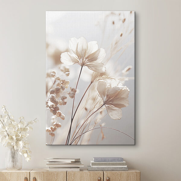 Zarte Blumen in Sonnenlicht getaucht Wandbilder Zarte Blumen in Sonnenlicht getaucht