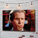 Wandbilder Nachdenklicher Ausdruck in lebendiger Malerei