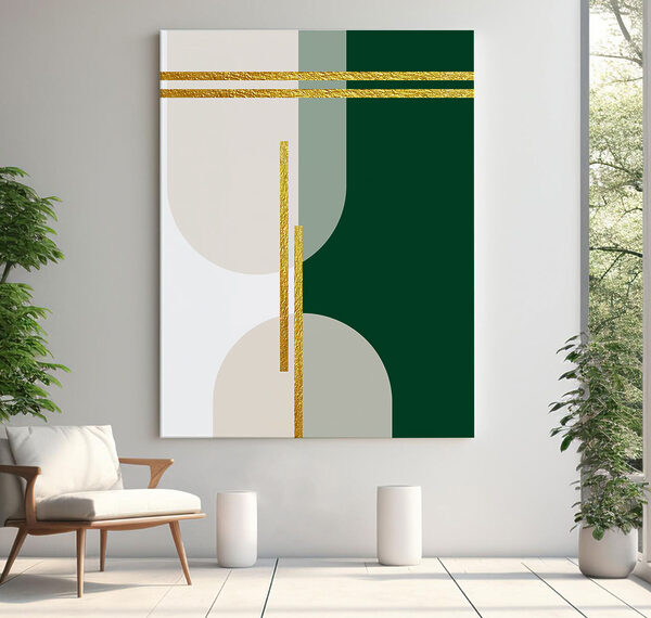 Wandbilder Wandbilder Elegante Linien in modernen Farbtönen Kunst (Artikelnummer: s35943)
