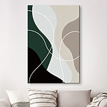 Wandbilder Grauer und weißer Hintergrund