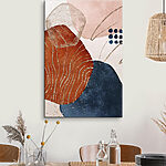 Wandbilder Abstrakte Formen mit Glitzerakzenten