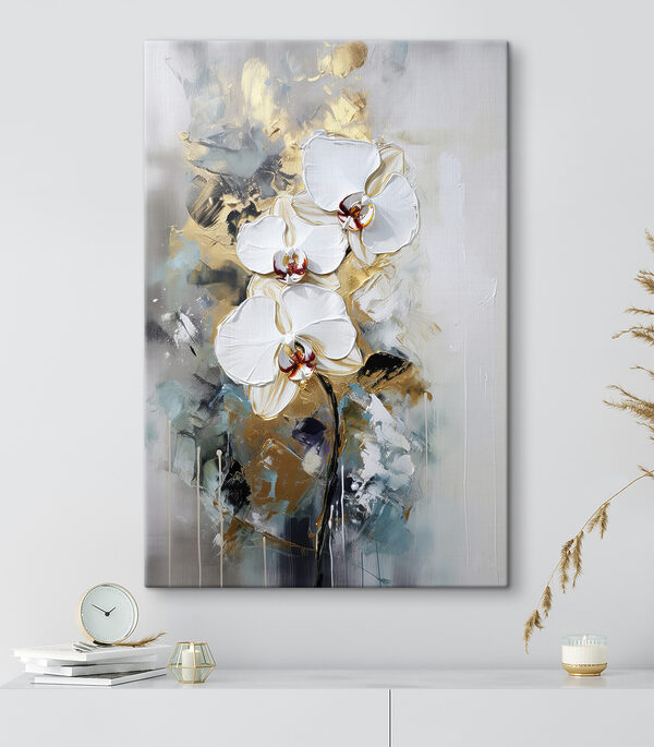 Malerei von weißen Blumen Wandbilder Malerei von weißen Blumen