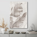 Wandbilder Monochromes tropisches Blattmuster