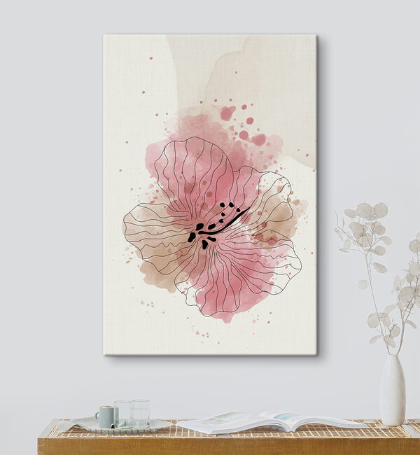 Zeichnung einer Blume Wandbilder Zeichnung einer Blume