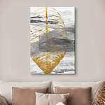 Wandbilder Gelber Papierausschnitt einer Frau