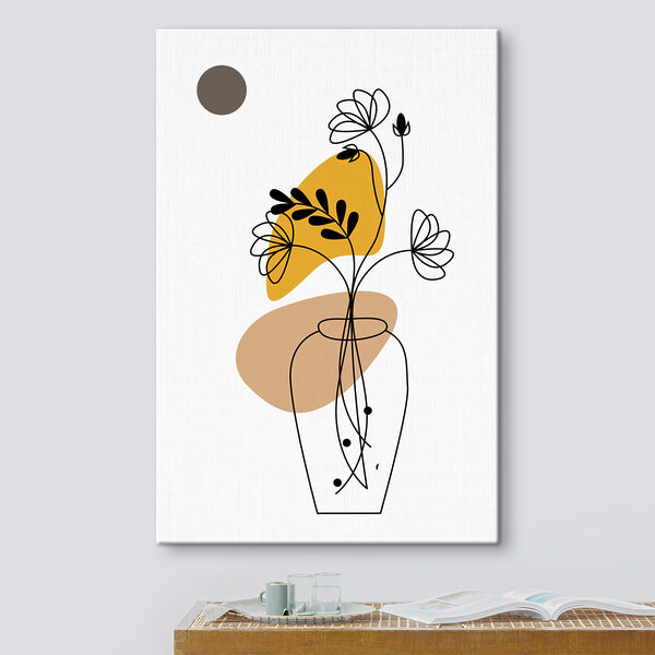 Zeichnung von Blumen in einer Vase Wandbilder Zeichnung von Blumen in einer Vase