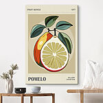 Wandbilder Pomelo-Kunst mit leuchtenden Farben.
