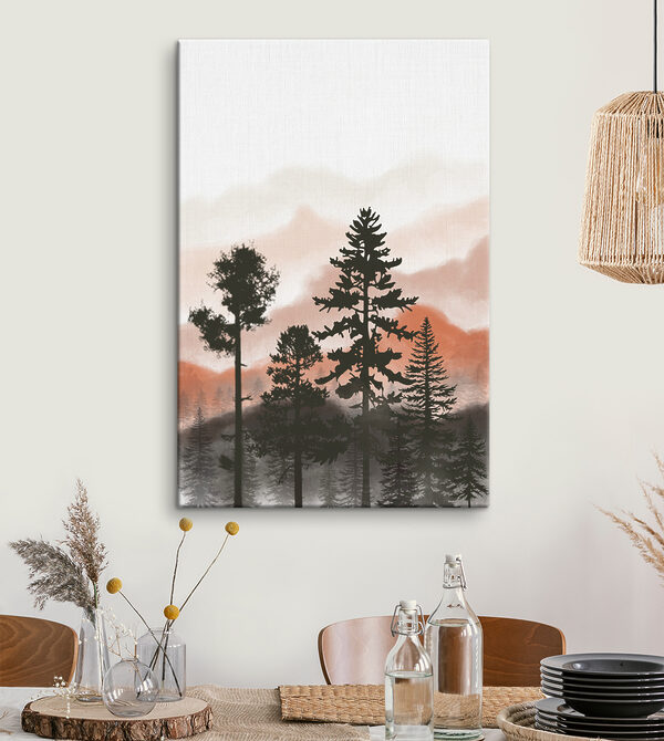 Wandbilder Silhouette eines Baumes