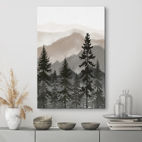 Wandbilder Silhouette eines Baumes