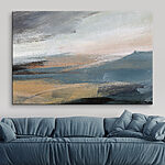 Wandbilder Abstrakte Landschaft mit strukturierten Pinselstrichen