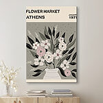 Wandbilder Vintage Blumen Illustration aus Athen.