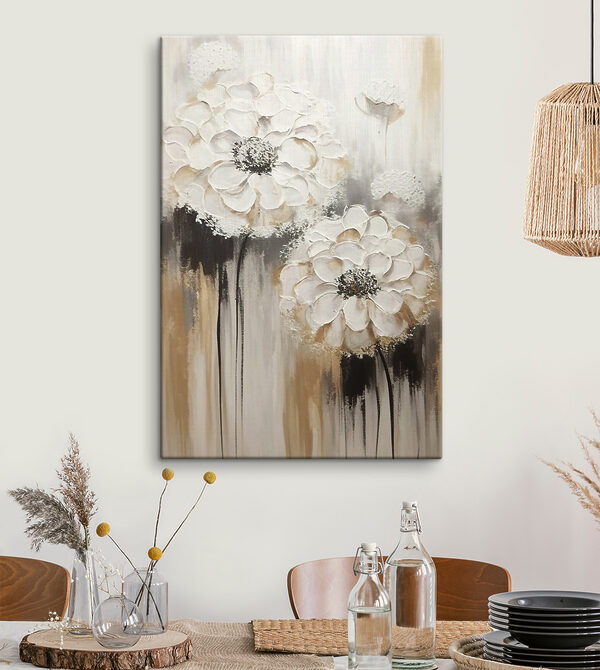 Malerei von weißen Blumen Wandbilder Malerei von weißen Blumen