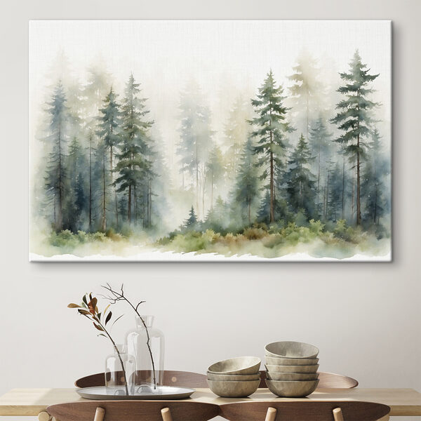 Aquarell eines Waldes Wandbilder Aquarell eines Waldes