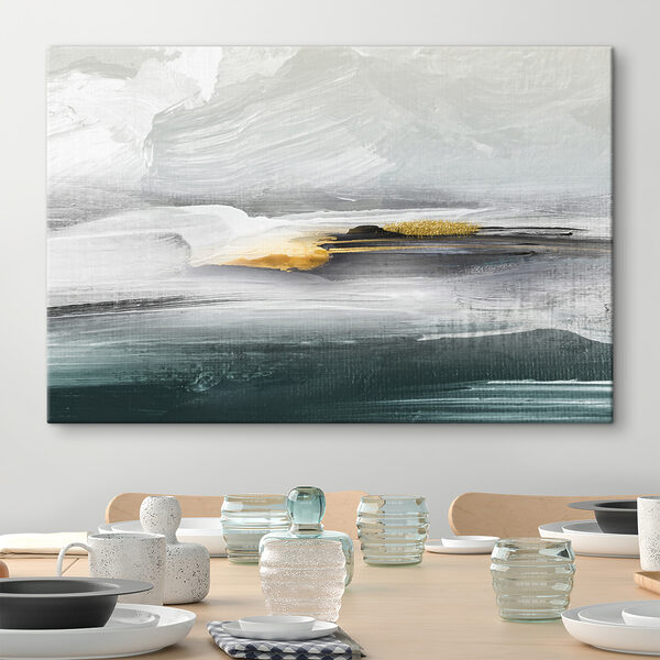 Abstrakte Landschaft mit strukturierten Pinselstrichen Wandbilder Abstrakte Landschaft mit strukturierten Pinselstrichen