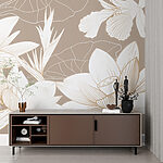 Fototapeten Elegantes florales Muster auf weichem Hintergrund
