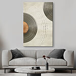 Wandbilder Metallic-Muster mit kreisförmigem Design