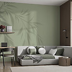 Fototapeten Schatten einer Pflanze an einer Wand