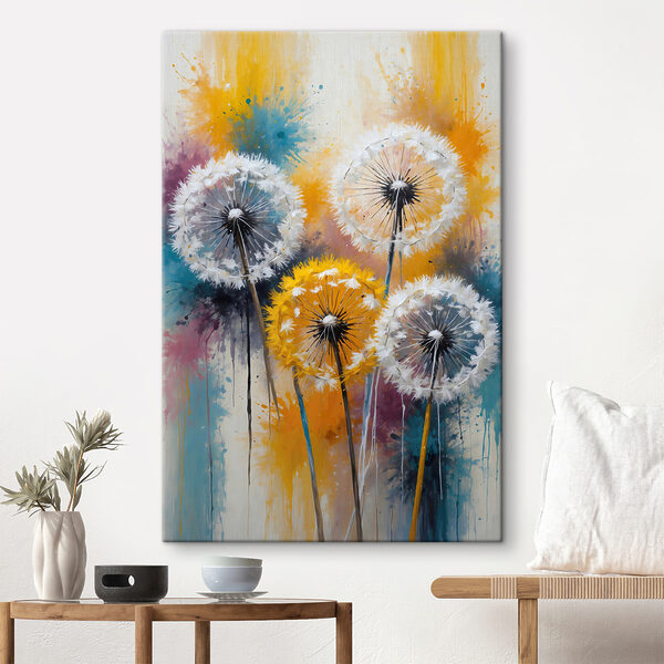 Löwenzahnblüte mit Samen Wandbilder Löwenzahnblüte mit Samen