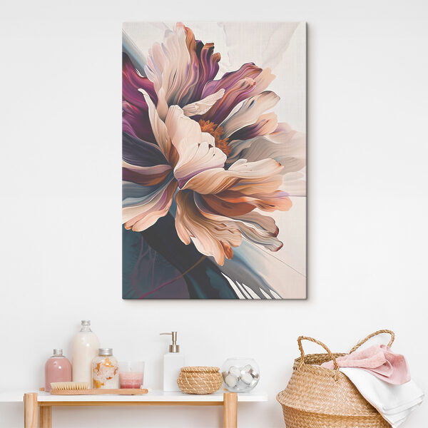 Abstraktes florales Muster, lebendige Schichten Wandbilder Abstraktes florales Muster, lebendige Schichten