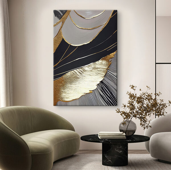 Wandbilder Abstrakte schwarze und metallische Muster (Artikelnummer: s36200) Wandbilder Wandbilder Abstrakte schwarze und metallische Muster (Artikelnummer: s36200)