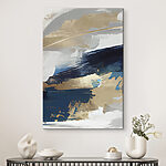 Wandbilder Abstrakte Wellen in neutralen Tönen