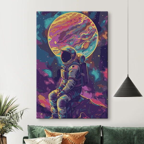 Ein Astronaut im Weltraum Wandbilder Ein Astronaut im Weltraum