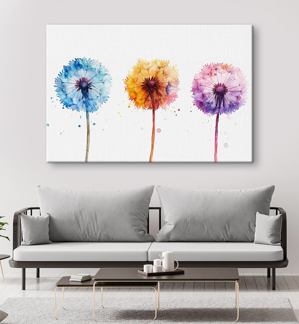 Aquarell einer Pusteblume Wandbilder Aquarell einer Pusteblume