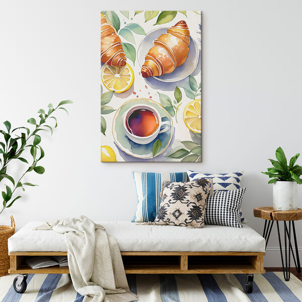 Aquarellmalerei einer Tasse Tee Wandbilder Aquarellmalerei einer Tasse Tee